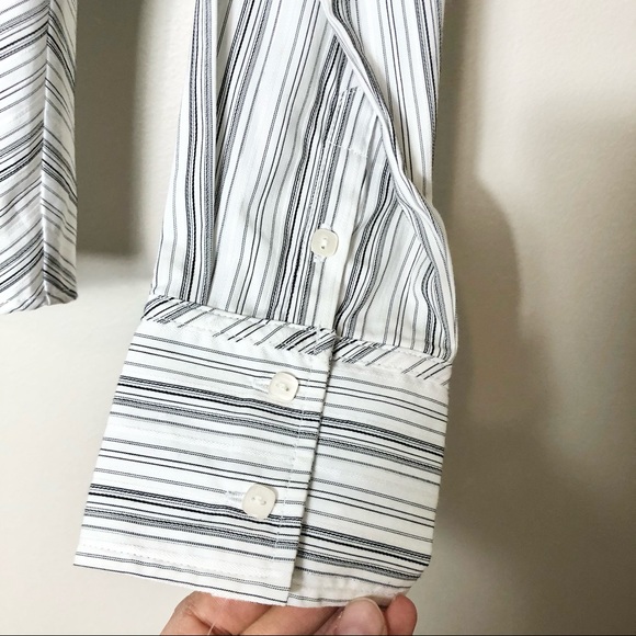 Tribal Striped Stretch Button Down Shirt - Picture 2 of 5